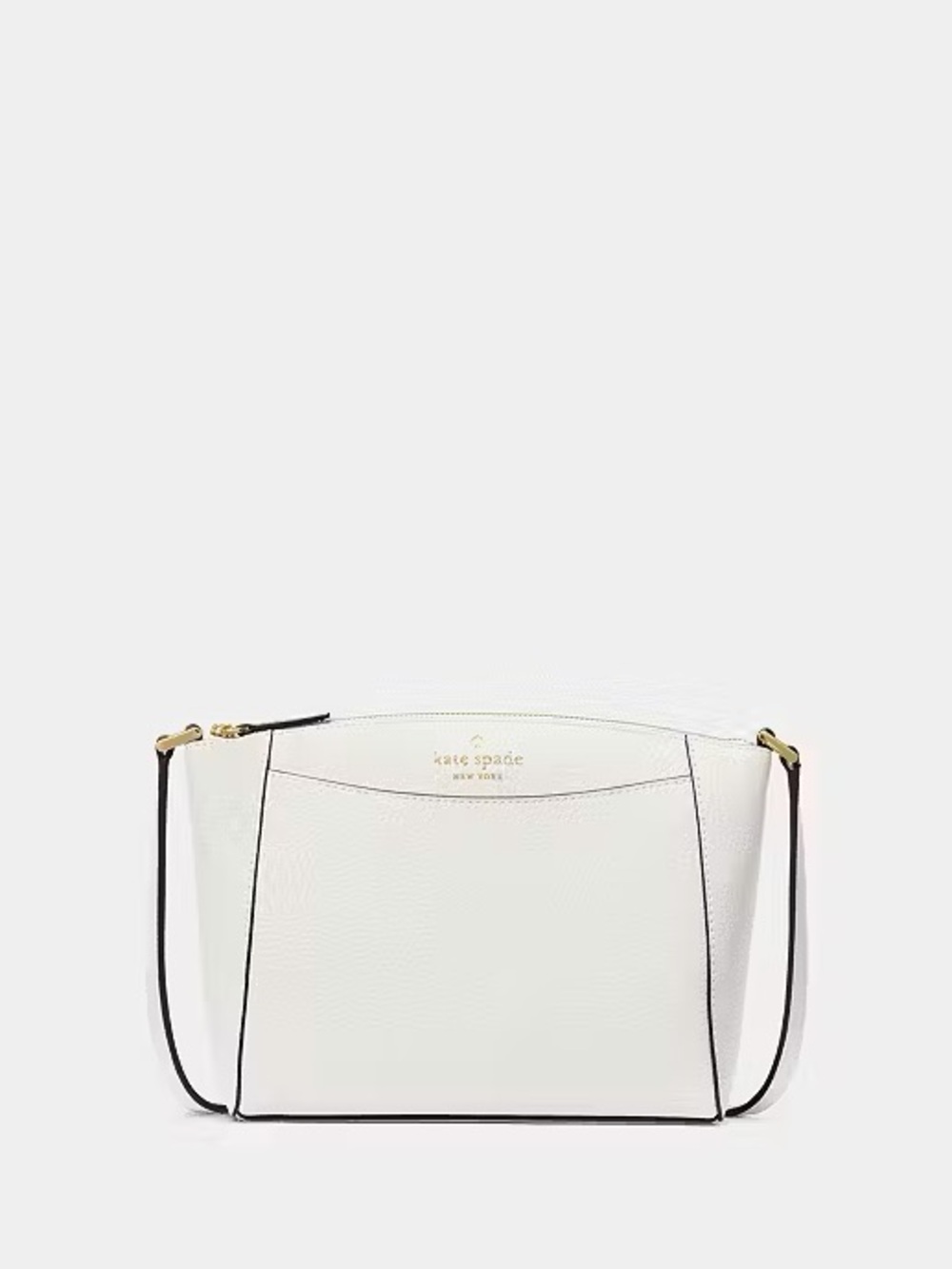 ♠️Kate Spade Monica Pebbled Leather Crossbody Bag, Meringue White NWT - Picture 1 of 5